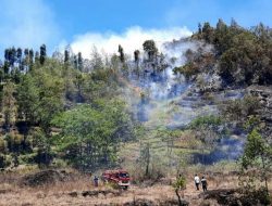 Kebakaran Lahan di Lereng Gunung Batur Bali Capai 9,8 Hektare
